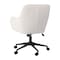 Martha Stewart Rayna Upholstered Office Chair in White/Oil Rubbed Bronze CH-220921-6-WH-BK-MS - alternate 4